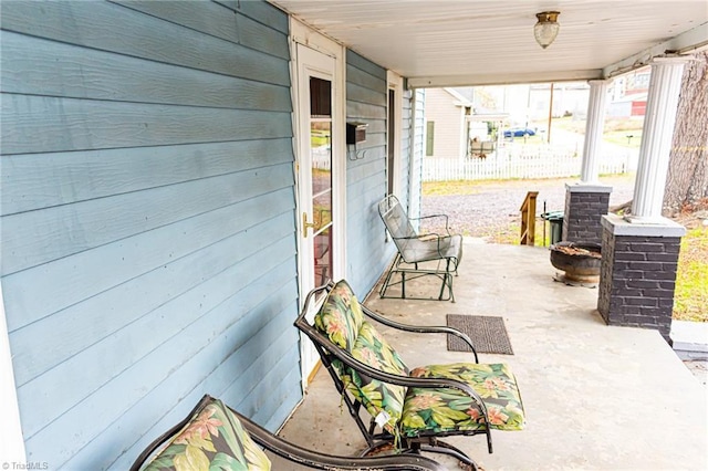319 Cherry St, Eden, NC 27288 - view of patio / terrace featuring covered porch