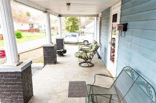319 Cherry St, Eden, NC 27288 - view of patio / terrace featuring a porch