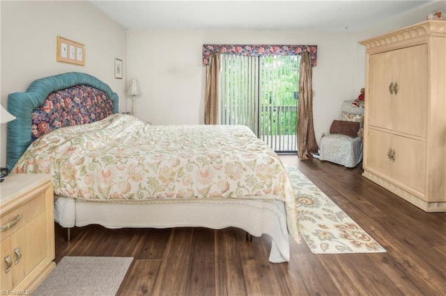 1920 Chateau Rdg, Winston-Salem, NC 27103 - bedroom with access to exterior and dark wood-type flooring