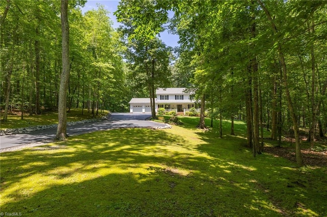 4717 Deaton Rd, Trinity, NC 27370 - view of front of property with asphalt driveway and a front lawn