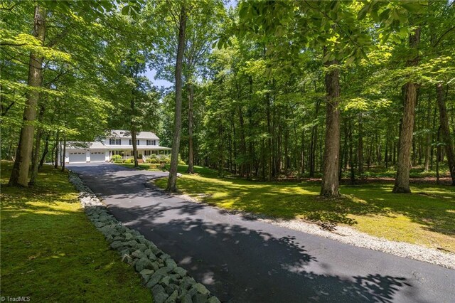 4717 Deaton Rd, Trinity, NC 27370 - view of asphalt driveway with a view of trees