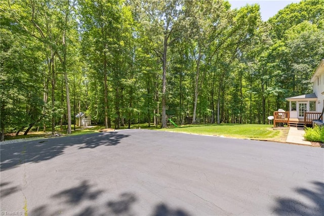 4717 Deaton Rd, Trinity, NC 27370 - view of road with a forest view