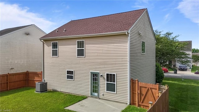 1310 Silver Dr, Mebane, NC 27302 - back of property featuring central air condition unit