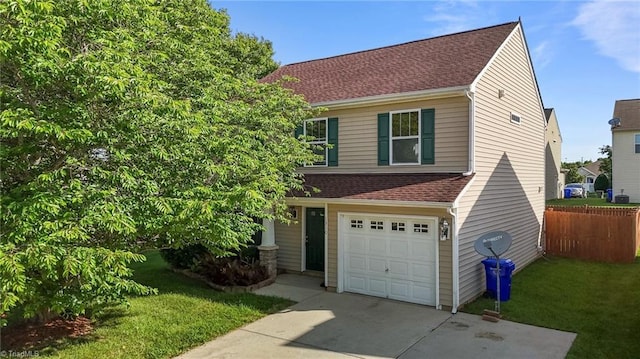 1310 Silver Dr, Mebane, NC 27302 - view of front of property featuring an attached garage, concrete driveway, and roof with shingles