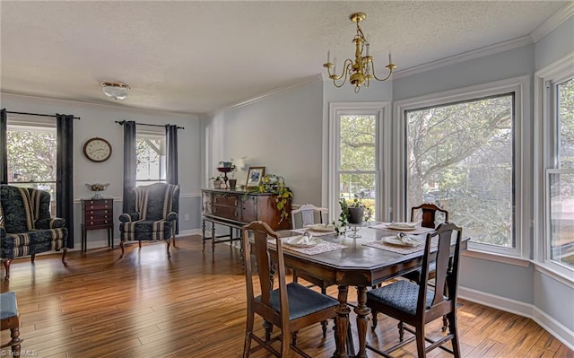 dining room with hardwood / wood-style flooring and plenty of natural light