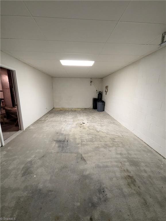 view of basement