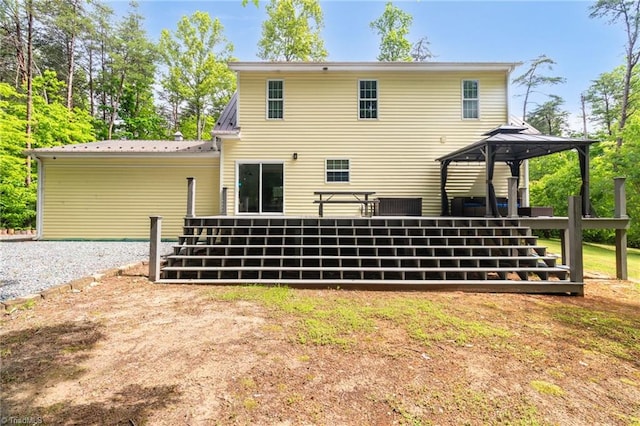 3080 Shiloh Church Rd, Winston-Salem, NC 27105 - back of house with a gazebo and metal roof
