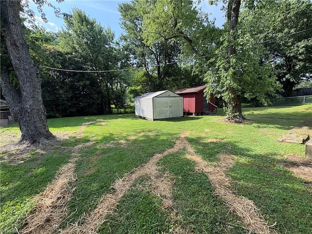 2504 Denise Dr, Greensboro, NC 27407 - view of yard with a shed