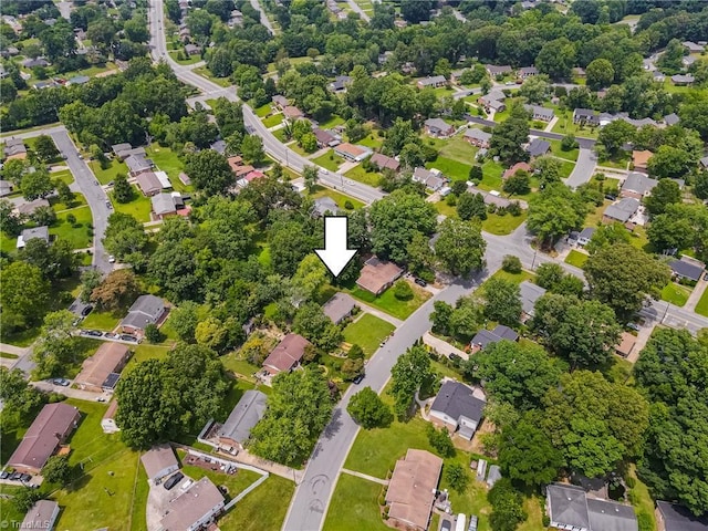 2504 Denise Dr, Greensboro, NC 27407 - aerial perspective of suburban area