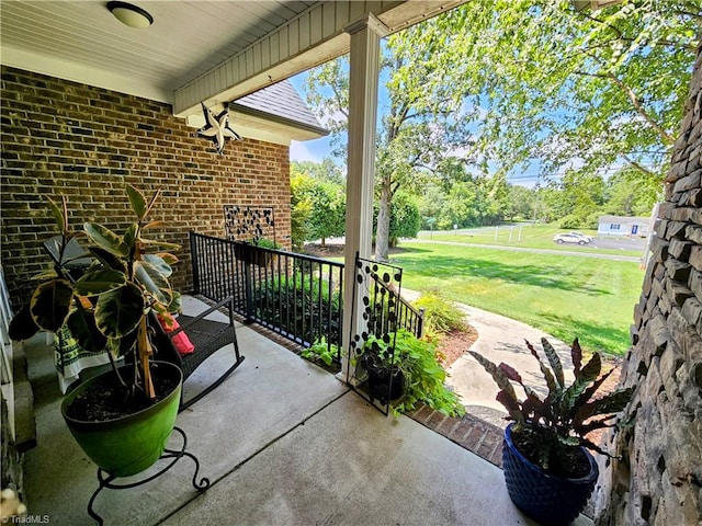 view of patio / terrace featuring a porch