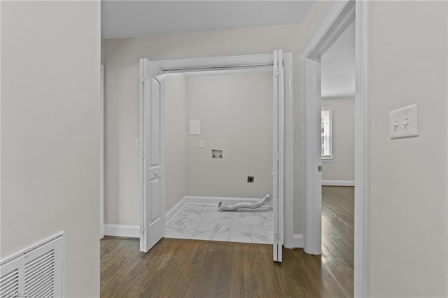 1810 Elm St N, Greensboro, NC 27408 - hallway with baseboards and marble look tile flooring