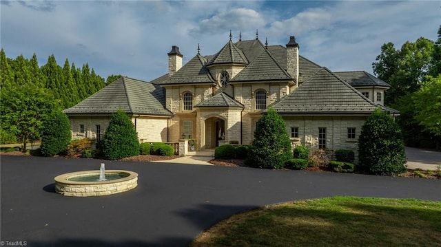 view of french provincial home