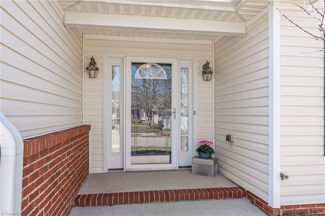 view of entrance to property