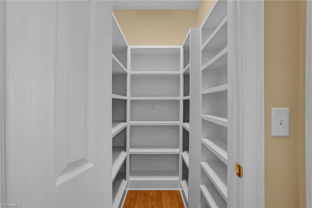 view of storage area