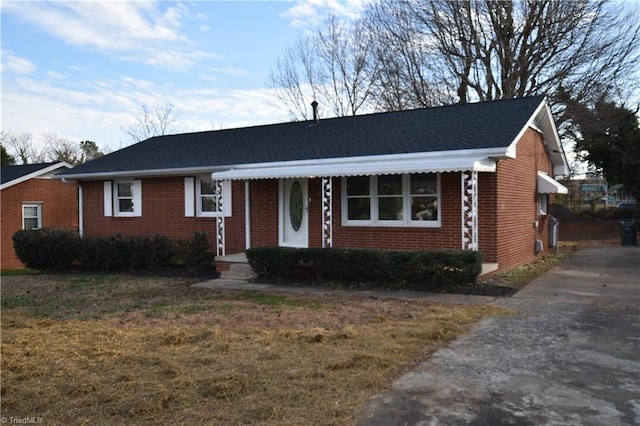 view of ranch-style home