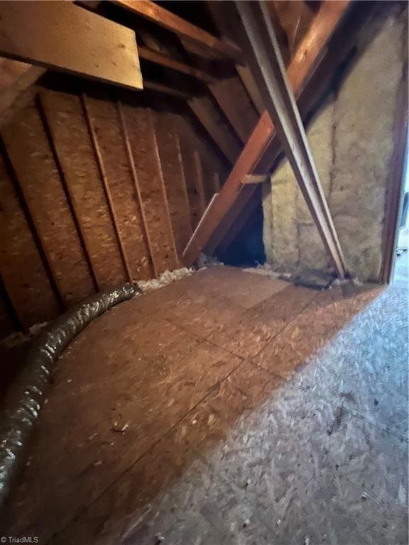 view of attic