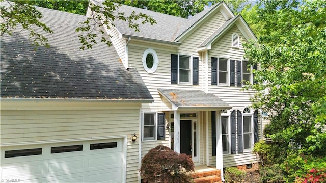 4507 Brandt Ridge Dr, Greensboro, NC 27455 - traditional-style house featuring a garage and a shingled roof