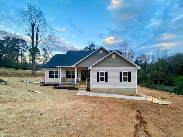 view of front of house featuring a porch