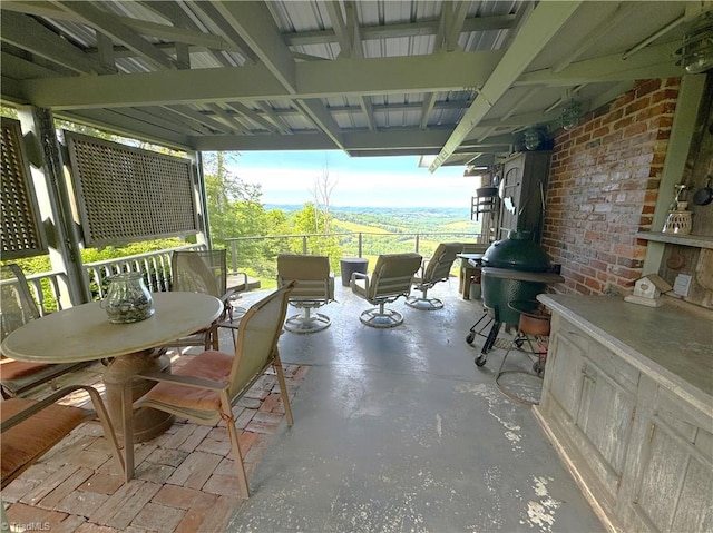 view of patio / terrace featuring area for grilling