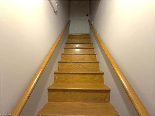 view of stairway