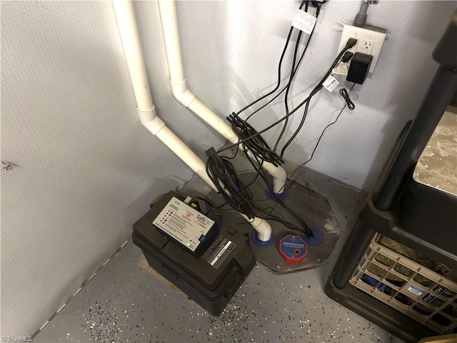 view of utility room