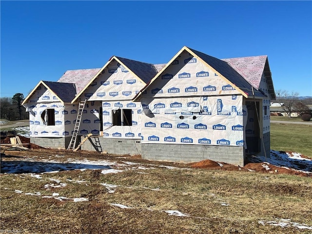 view of property under construction