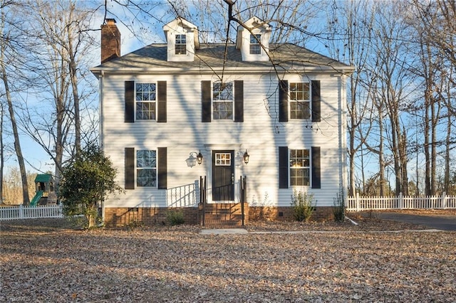 view of front of property