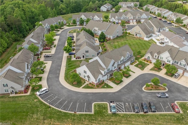 aerial view featuring a residential view