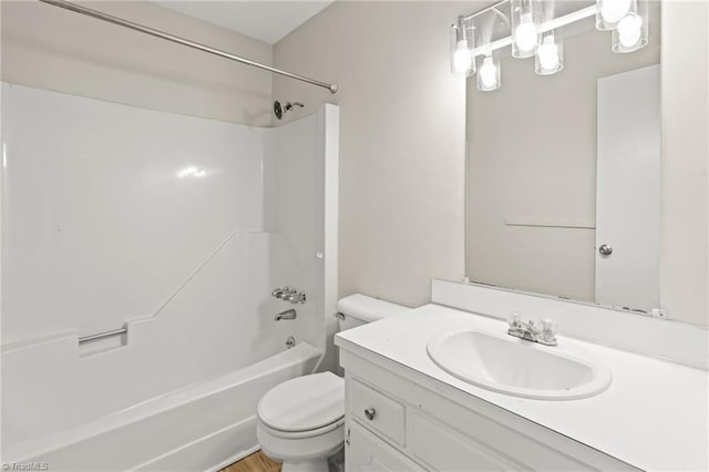 121 Jacklyn Ct, High Point, NC 27265 - full bathroom featuring vanity, toilet, and  shower combination