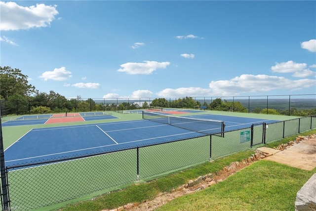 view of sport court