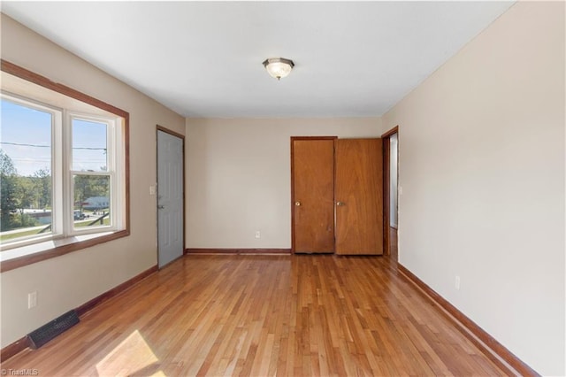 interior space featuring light wood-type flooring