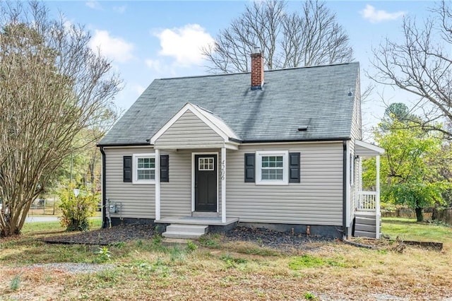 view of cape cod home