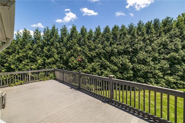 1905 Overshoot Ct, Greensboro, NC 27455 - wooden deck with a lawn