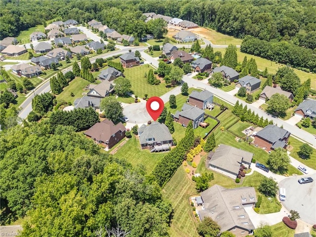 1905 Overshoot Ct, Greensboro, NC 27455 - aerial perspective of suburban area