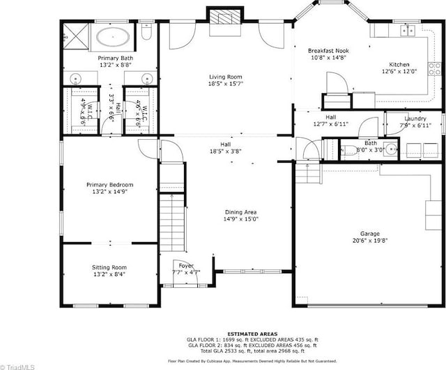 1905 Overshoot Ct, Greensboro, NC 27455 - view of room layout