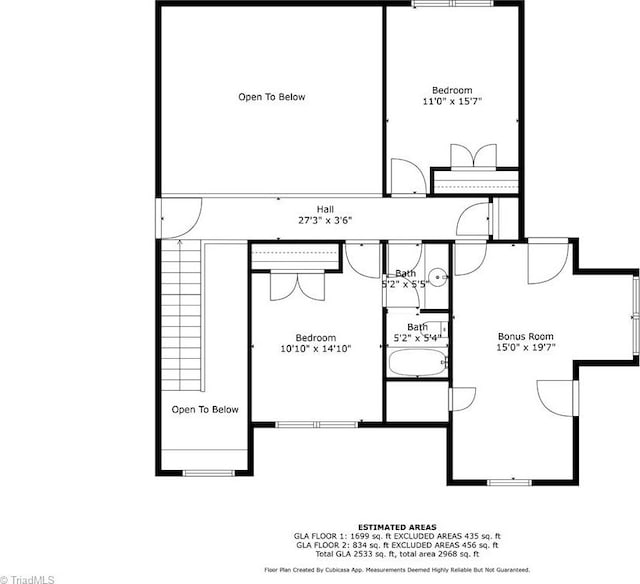1905 Overshoot Ct, Greensboro, NC 27455 - view of property floor plan