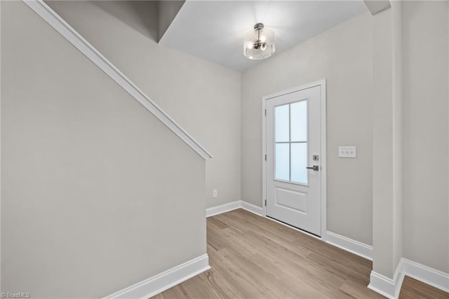 1337 Union Cross Rd, Kernersville, NC 27284 - entryway with light wood-style floors and baseboards