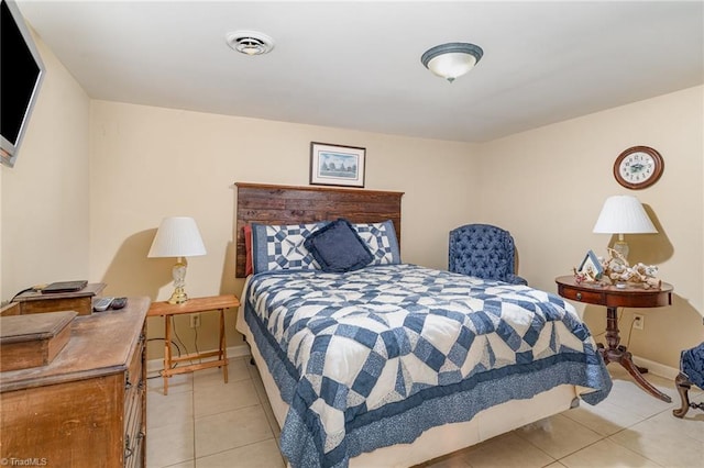 view of tiled bedroom