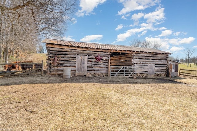 view of outdoor structure