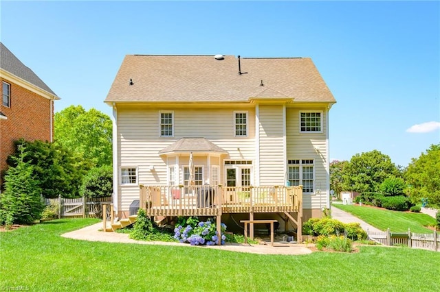 183 Scottsdale Dr, Advance, NC 27006 - rear view of house featuring a deck