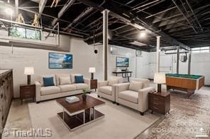 720 Ferndale Blvd, High Point, NC 27262 - below grade area with billiards