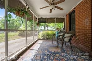 720 Ferndale Blvd, High Point, NC 27262 - sunroom / solarium with a ceiling fan