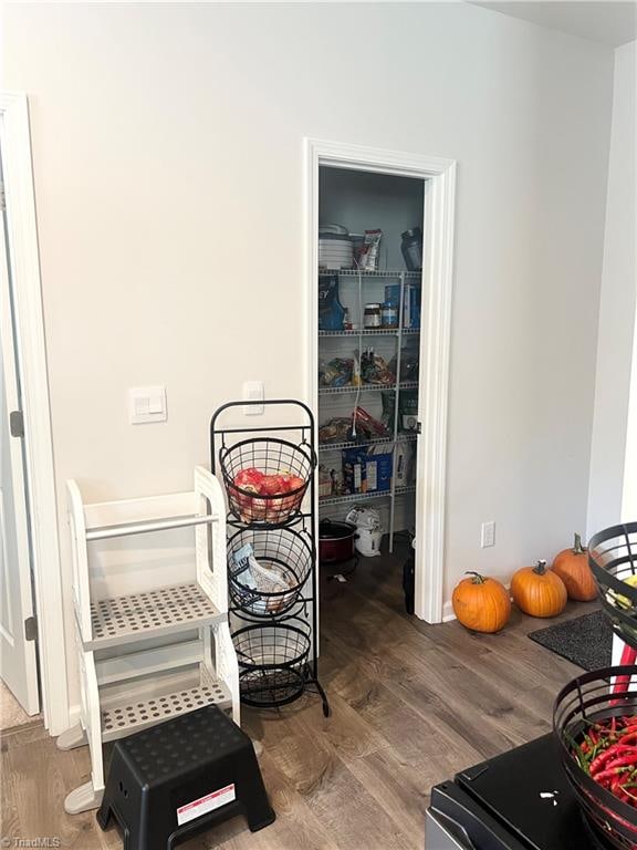 interior space featuring hardwood / wood-style floors