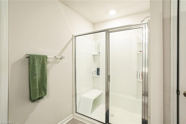 bathroom with walk in shower