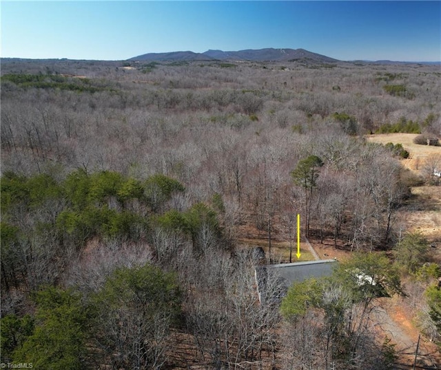 aerial view featuring a mountain view