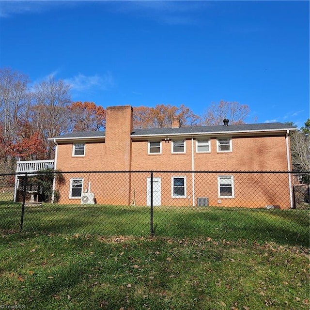 view of home's exterior featuring a yard