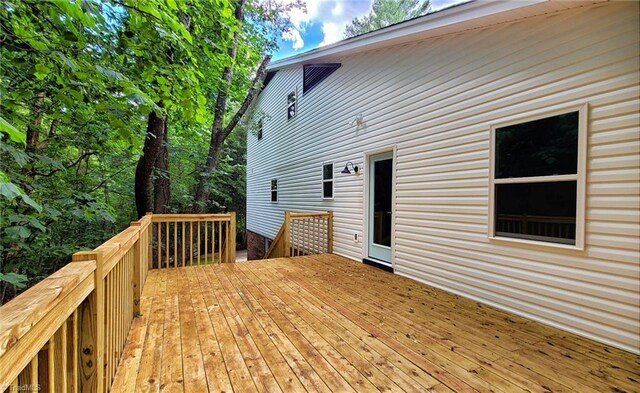 1628 Eagle Crest Dr, Pfafftown, NC 27040 - view of wooden terrace