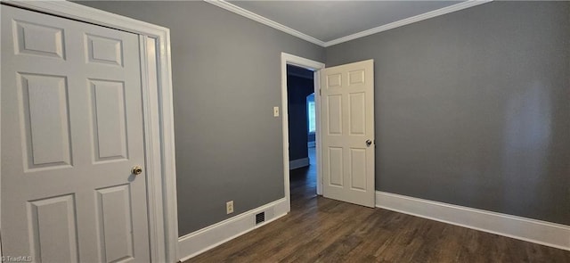 1904 E Innes St, Salisbury, NC 28146 - empty room featuring dark wood-type flooring and ornamental molding