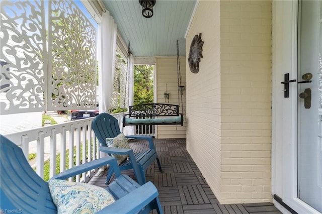 2607 Sherwood St, Greensboro, NC 27403 - view of wooden porch
