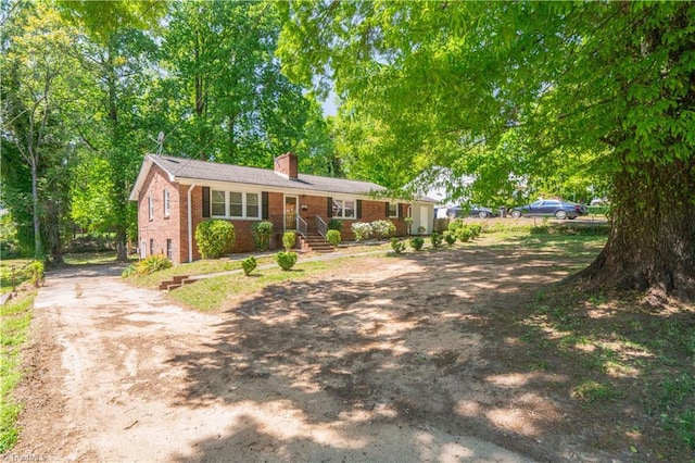 view of ranch-style home